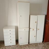 set mobili Bianchi compensato da bagno