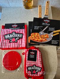 Set utensili per barbecue e pizza