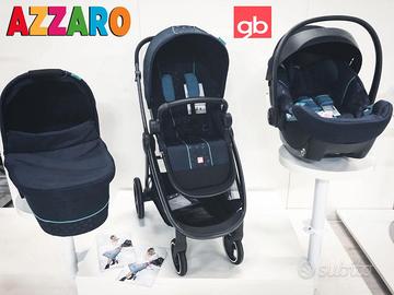 trio cybex gb beli 4 blu passeggino navicella ovet