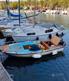 Barca Elan a motore + rimorchio stradale