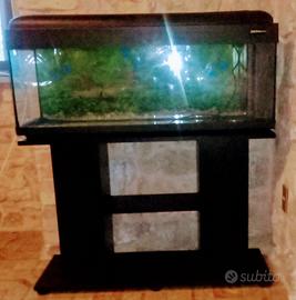 acquario portata 100litri con mobiletto incluso 