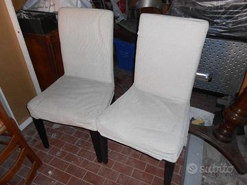 2 sedie tessuto sfoderabile