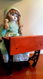 Bambola primi Novecento porcellana 