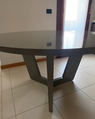 Tavolo da pranzo laccato grigio