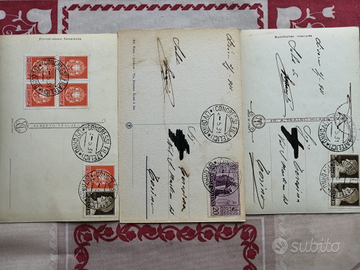 3 cartoline Congresso filatelico Livorno 1931