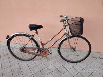 Bicicletta da 26 bronzo con cesto meccanica perfet