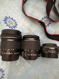 Canon eos 1200D con set obiettivi