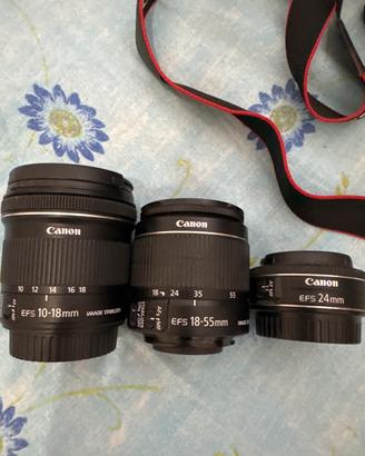 Canon eos 1200D con set obiettivi