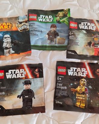 LEGO star wars 5 minifig personaggi