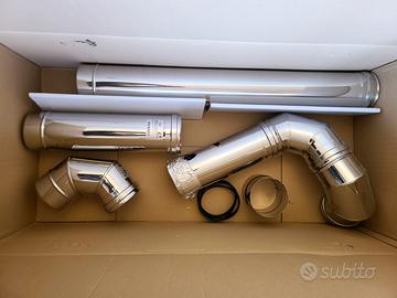 Tubo inox Wierer scarico caldaia 130 mm
