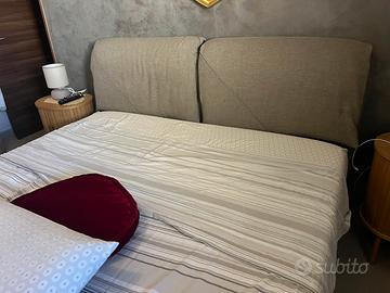 Letto fisso imbottito matrimonisle da 170 cm x 210