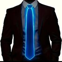 Cravatta con illuminazione a LED blu uomo casual