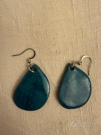 Orecchini artigianali in ceramica