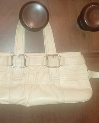 borsetta in pelle gialla DKNY