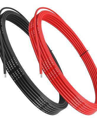 Cavo Silicone 18AWG 5 m Rosso/Nero per RC