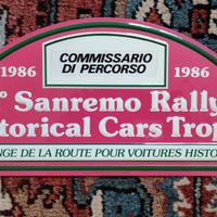 Targa Rally Sanremo storico 1986