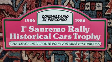 Targa Rally Sanremo storico 1986
