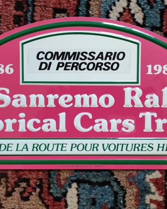 Targa Rally Sanremo storico 1986