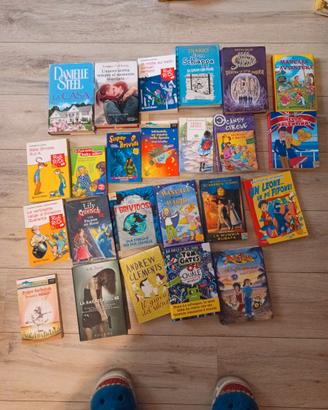 LOTTO LIBRI BAMBINI RAGAZZI + ROMANZI OLTRE 25 LIB