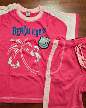 T-shirt e pantaloncini bambina estivo