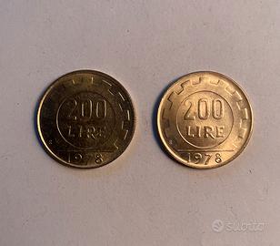 Lire 200 Italia anno 1978