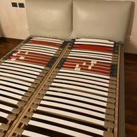 Letto matrimoniale beige