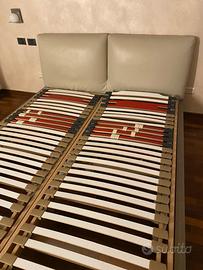 Letto matrimoniale beige