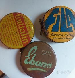 3 scatole lucido scarpe Guttalin,  Fila ed  Eba