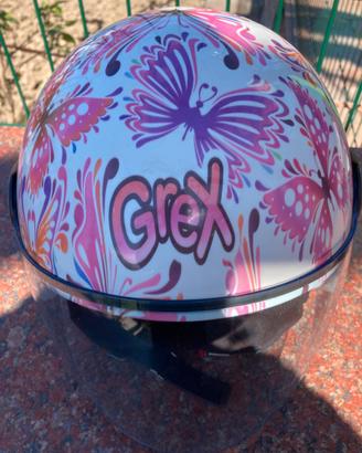 Casco moto bambina