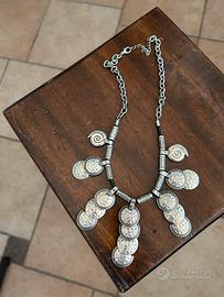 Collana Kostibas Hellas vintage.Etnico greco.