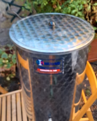 Contenitore Fusto in Acciaio Inox 100lt per Vino