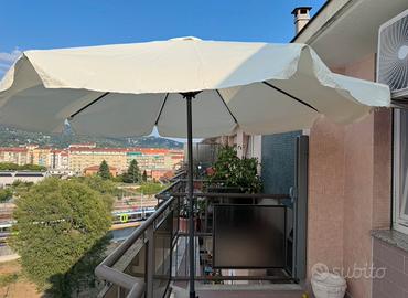 Ombrellone giardino terrazzo carrucola piantana