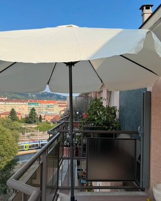 Ombrellone giardino terrazzo carrucola piantana