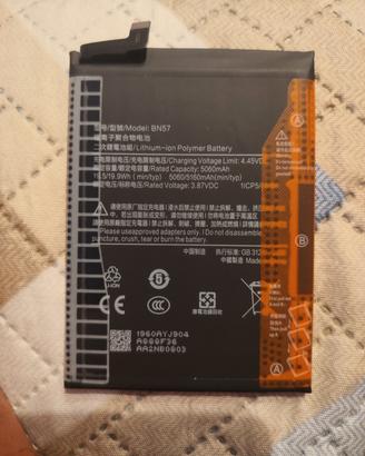 Batteria nuova BN 57 per Poco X3/ Pro NFC 5160 mAh