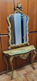 Console stile barocco e specchio