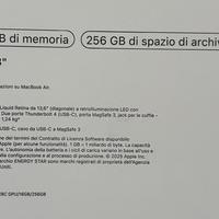 MACBOOK AIR 13 M4 16GB DI MEM 256GB SSD