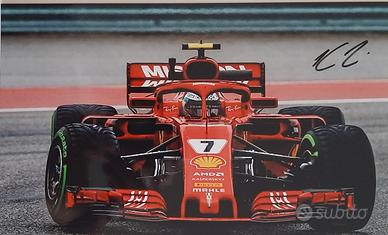 Foto Kimi Raikkonen, Ferrari - firmata a mano (HD)