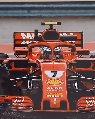 Foto Kimi Raikkonen, Ferrari - firmata a mano (HD)