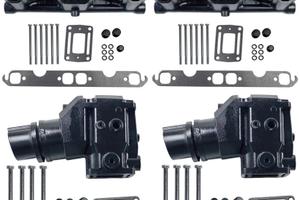 Kit Collettori Scarico Gomiti/Riser Volvo Penta v8