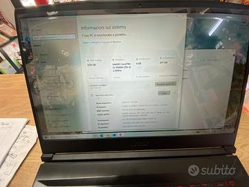 Notebook I5 gaming Msi