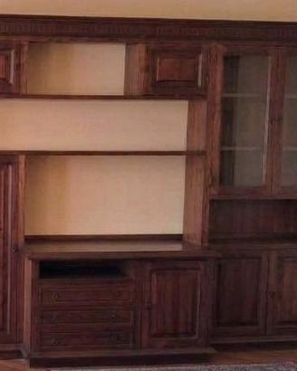 parete attrezzata soggiorno arte povera