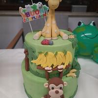 torta scenografica jungle 