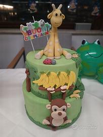 torta scenografica jungle 