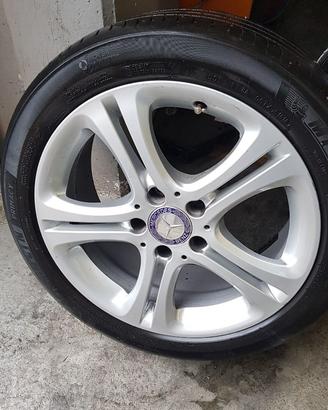 CERCHI R17 ORIGINALI MERCEDES + Gomme estive