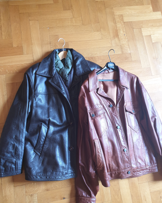 Due Giubbotti in Pelle Vintage 80/90