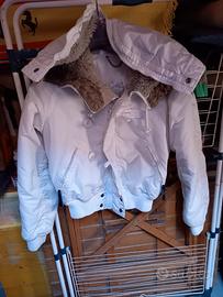 Giacca donna da neve bianca