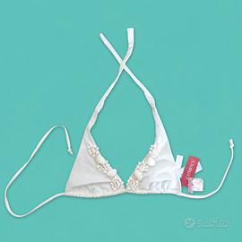 Yamamay bikini top triangolo 3B bianco  conchiglie