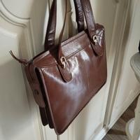 borsa vintage in morbida pelle colore cammello 