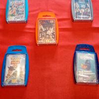 set 5 top trumps cards assortite