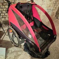Passeggino doppio e rimorchio per bici